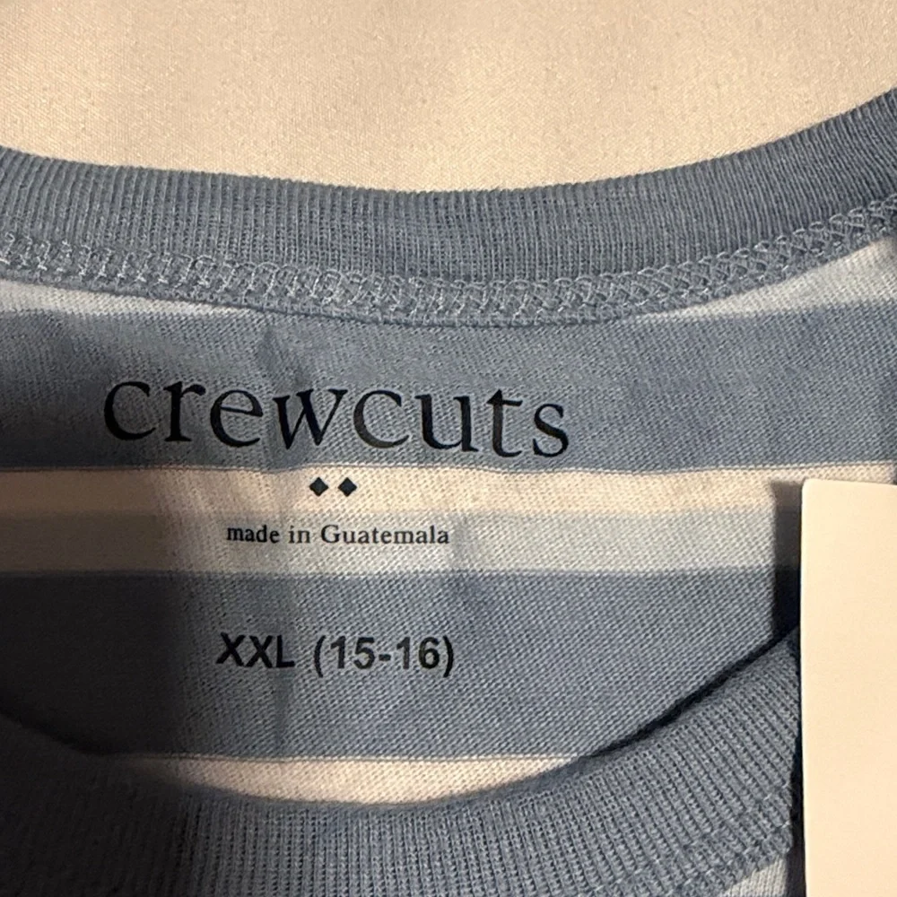 Crewcuts Blue and White Striped Tee